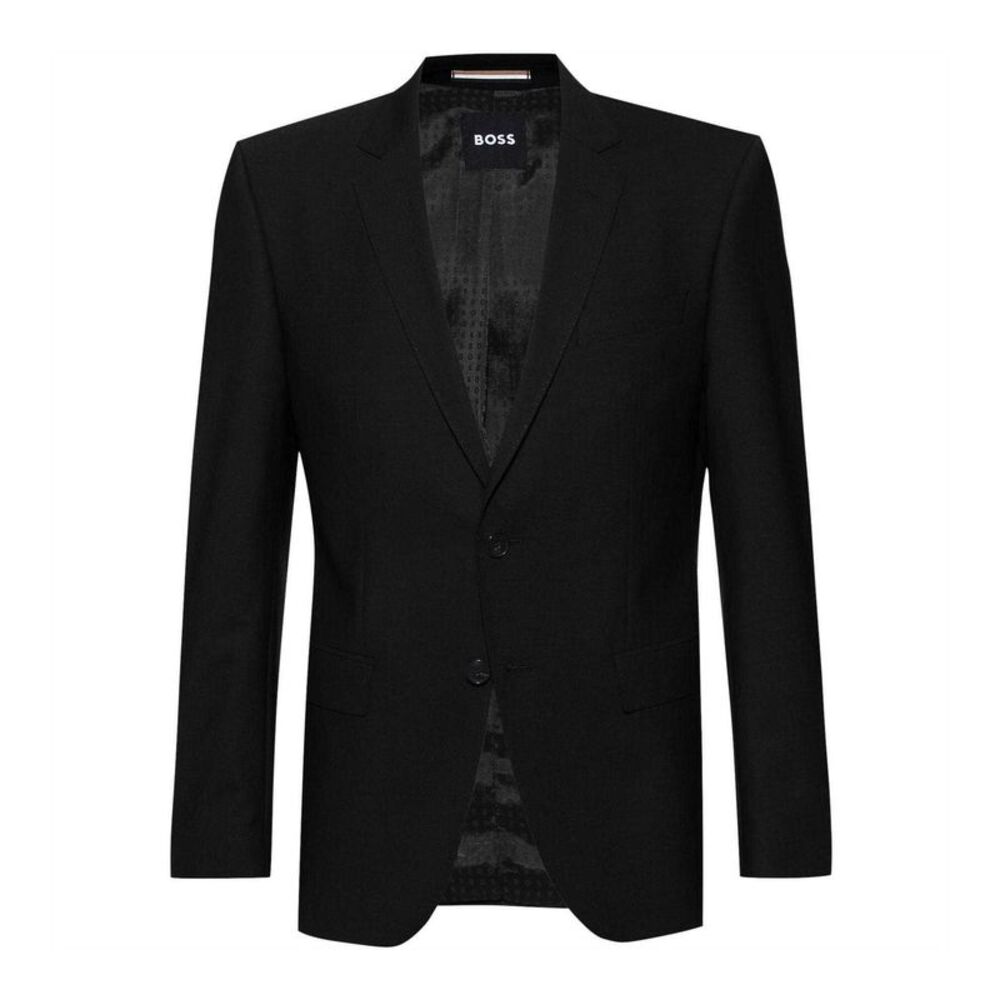 Boss Mens H-Huge Single-Breasted Slim Suit Jacket / Black